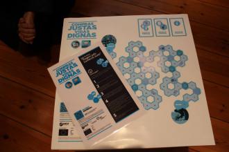 The main feature of the installation is a board game on the topic of fair trade Museo Mundial_PT_Trade_2