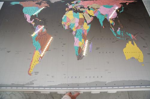 When visitors push the appropriate button, the map highlights the areas where a particular staple food is cultivated Museo Mundial_CZ_Food_2